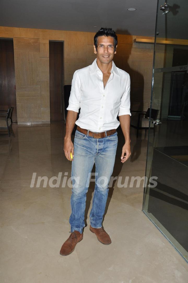 Milind Soman at Music launch of movie 'Jodi Breakers' at Goregaon