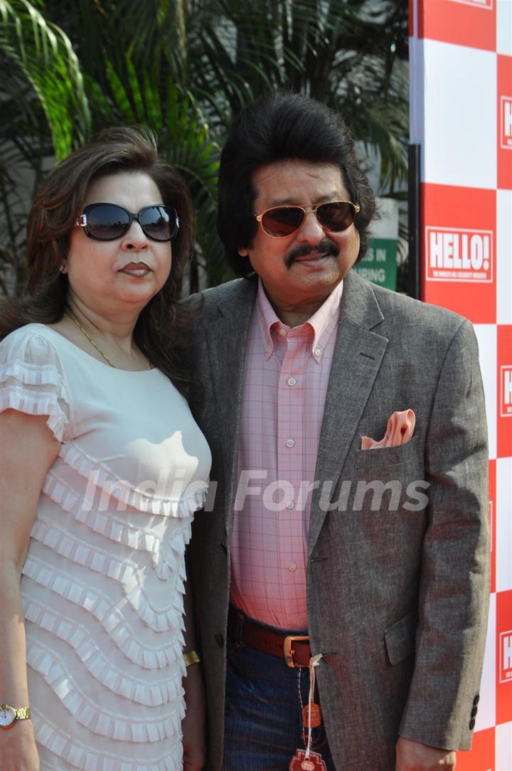 Pankaj Udhas with wife at Hello! Classic Race