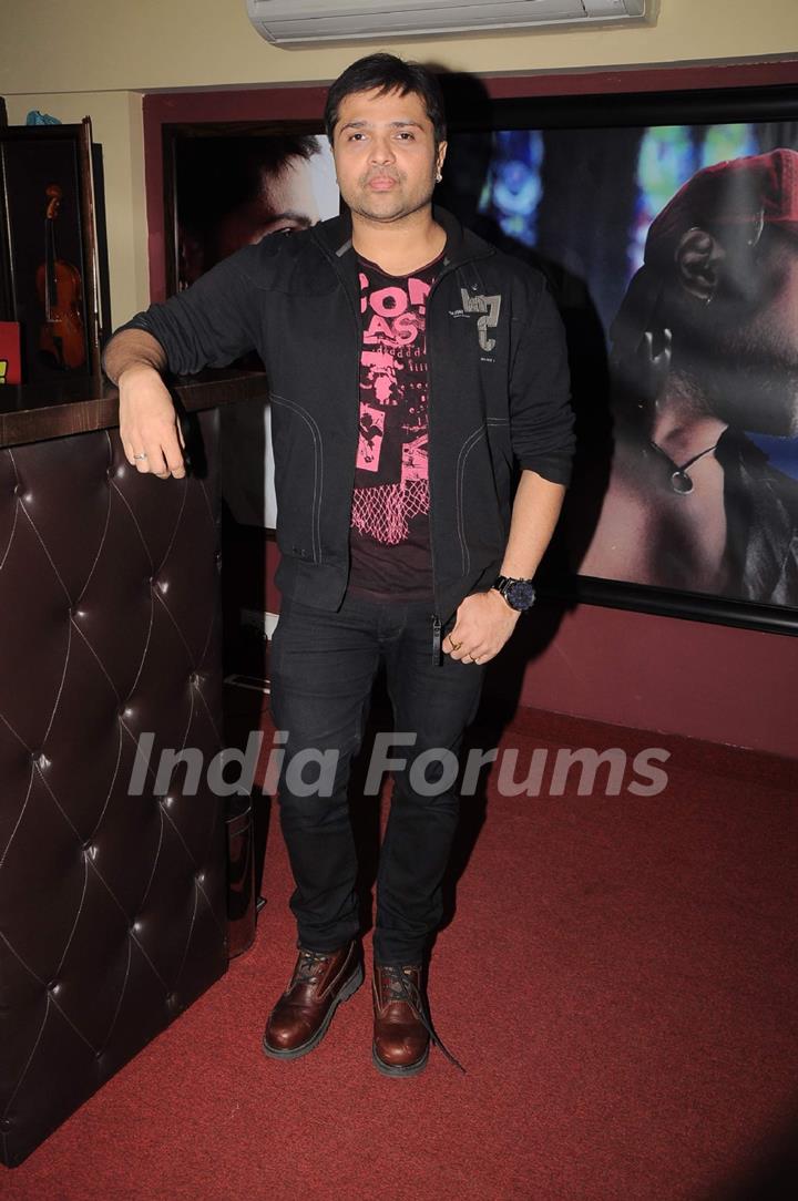 Himesh Reshammiya record a song at MHADA