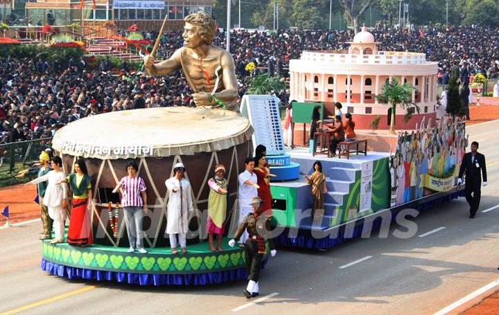 Election Commission's tableaux at the Republic Day Parade-2012, in New Delhi