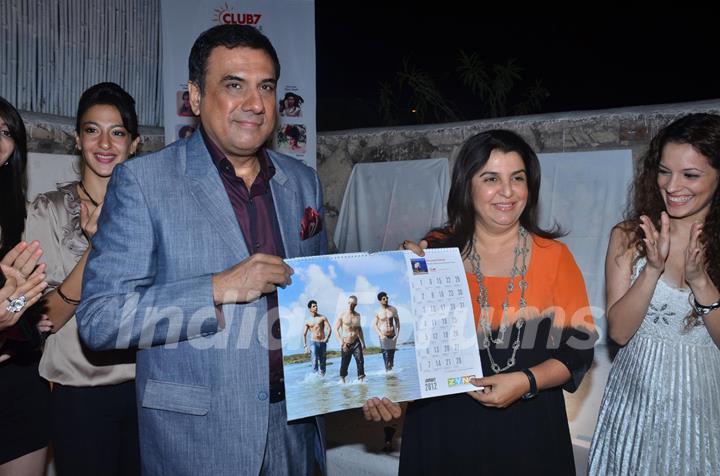 Boman Irani and Farah Khan at ZYNG Calendar-2012 launch at Olive