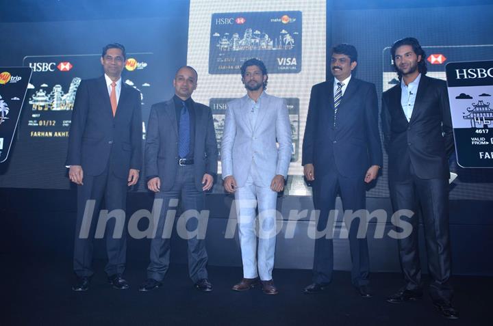 Farhan Akhtar launches HSBC and Makemytrip credit card at Grand Hyatt