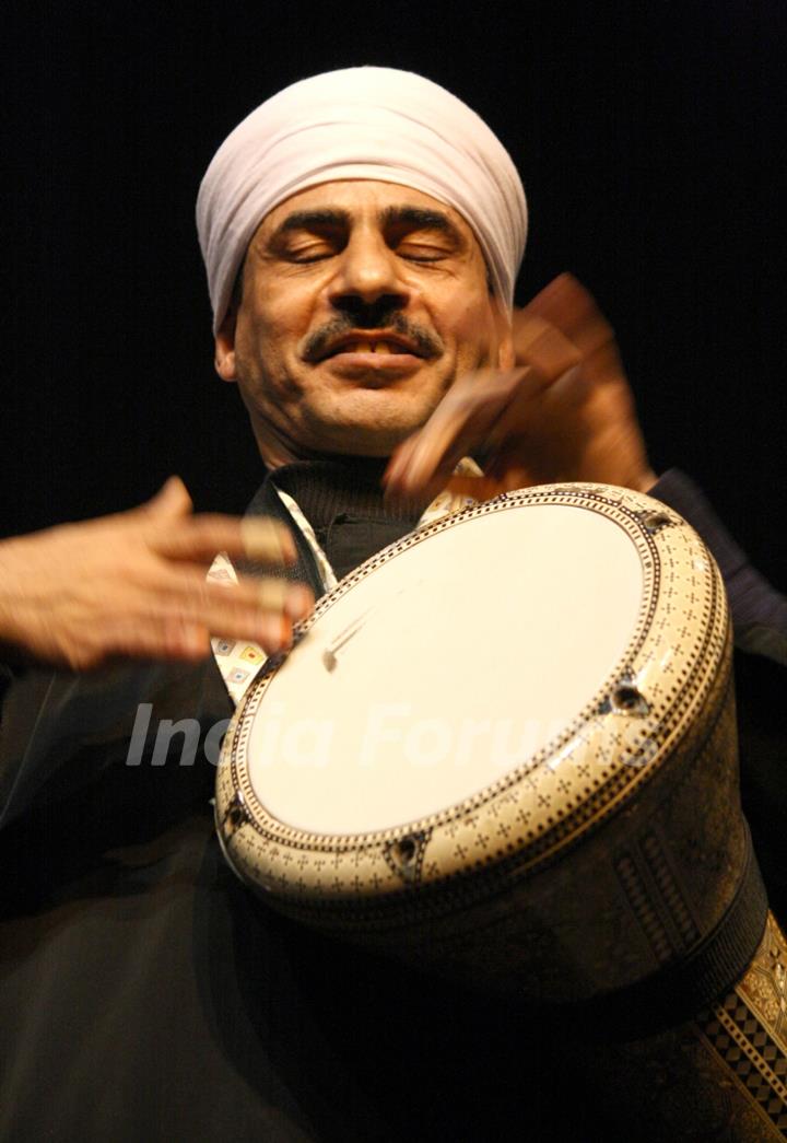 Egyptians musician  performing during Egyptian cultural week in New Delhi on Monday 30 Jan 2012. .