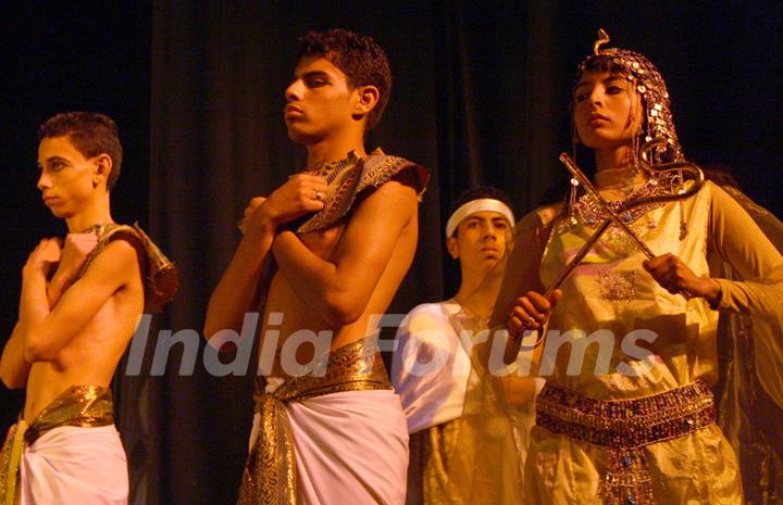 Egyptians Deaf Dance Company artiest performing during Egyptian cultural week in New Delhi on Monday 30 Jan 2012. .