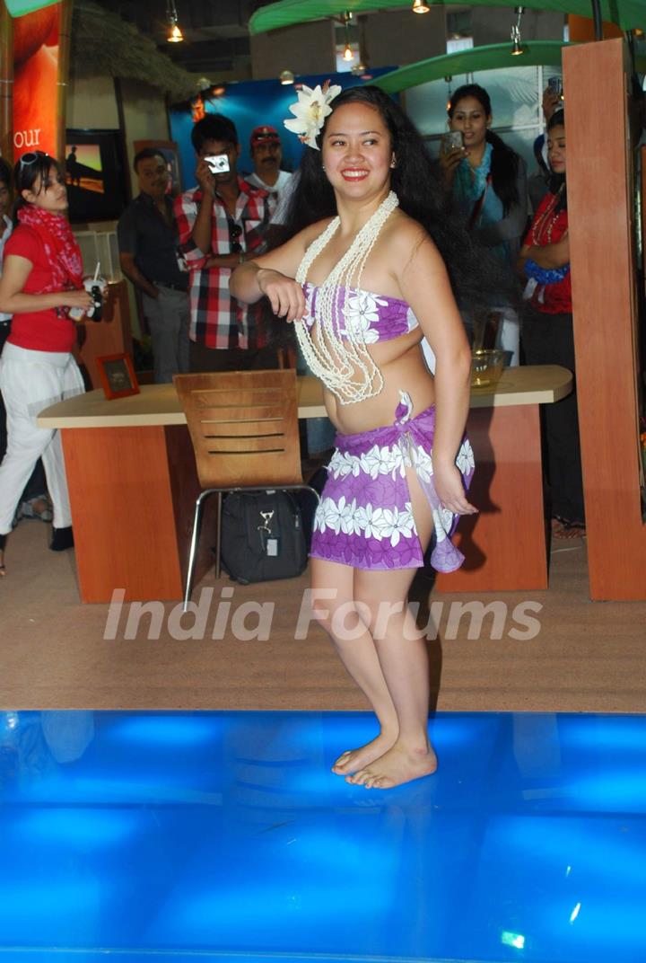 Hawaiin dancers at Maui Jim sunglasses launch. .