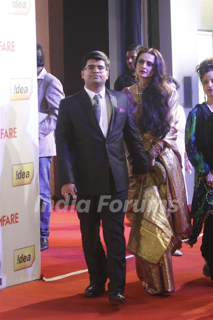 Rekha at 57th Idea Filmfare Awards 2011