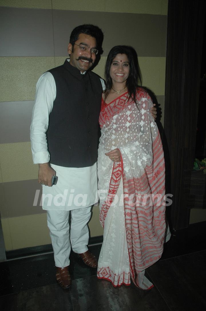 Ashutosh Rana & Renuka Shahane at Rajeev Paul's book launch at Andheri