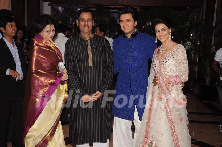 Ritesh Deshmukh & Genelia Dsouza Sangeet ceremony at Hotel TajLands End in Mumbai