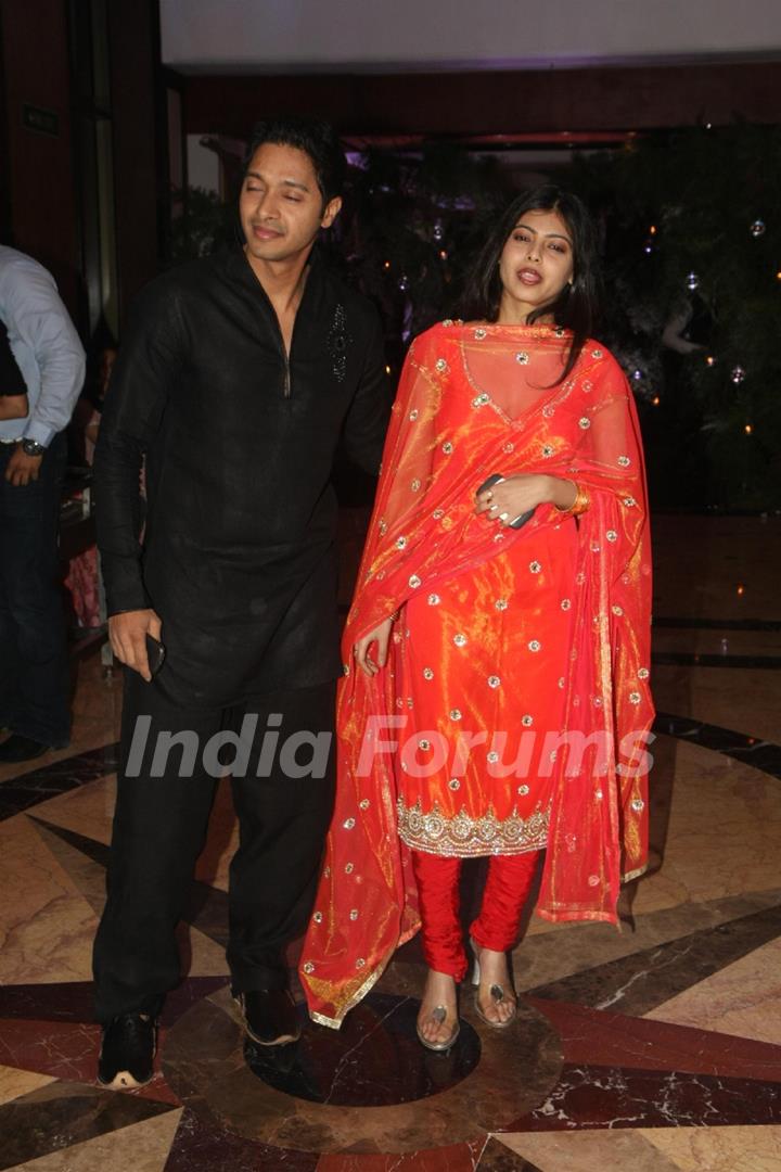 Shreyas Talpade at Ritesh Deshmukh & Genelia Dsouza Sangeet ceremony at Hotel TajLands End in Mumbai