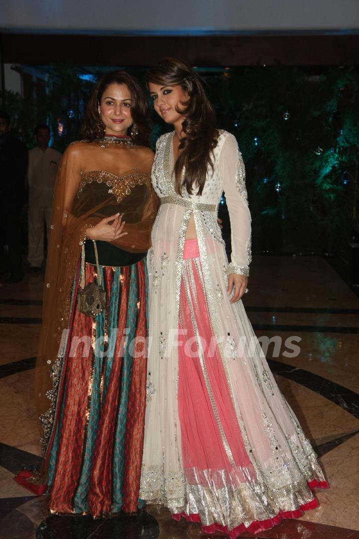 Amrita Arora at Ritesh Deshmukh & Genelia Dsouza Sangeet ceremony at Hotel TajLands End in Mumbai