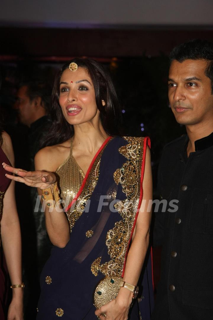 Malaika Arora Khan at Ritesh Deshmukh & Genelia Dsouza Sangeet ceremony at Hotel TajLands End in Mum