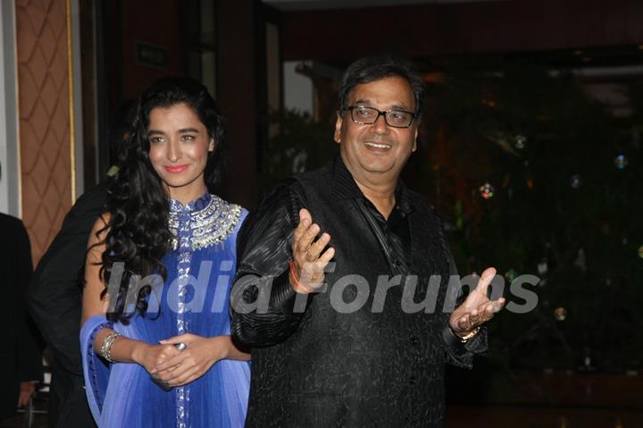 Subhash Ghai at Ritesh Deshmukh & Genelia Dsouza Sangeet ceremony at Hotel TajLands End in Mumbai