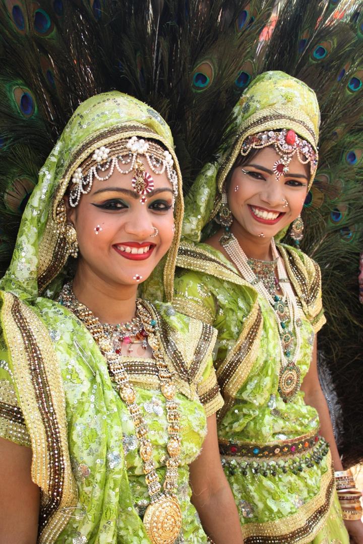 Folk artists from Uttar Pradesh at the 26th Surajkund Craft Mela, Faridabad