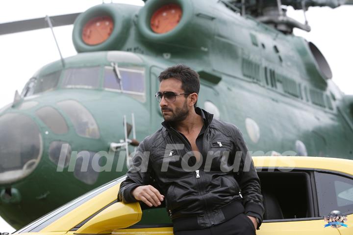 Saif Ali Khan in the movie Agent Vinod