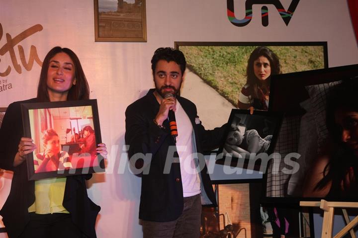 Imran Khan & Kareena Kapoor at Press meet of movie 'Ek Main Aur Ekk Tu' photography exhibition at Cinemax in Mumbai