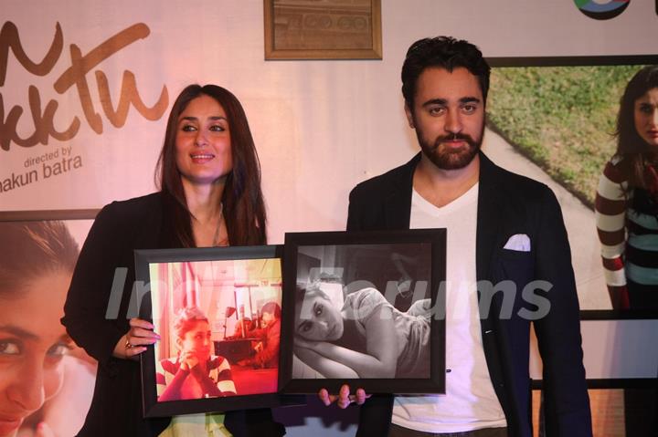 Imran Khan & Kareena Kapoor at Press meet of movie 'Ek Main Aur Ekk Tu' photography exhibition at Cinemax in Mumbai