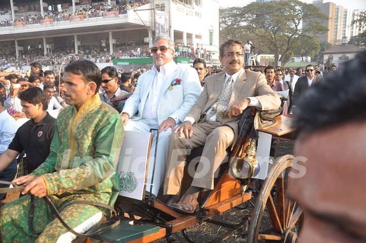 Vijay Mallya at Mcdowell Signature Derby day 1 in RWITC