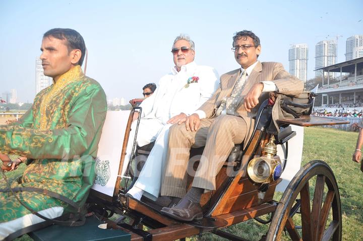 Vijay Mallya at Mcdowell Signature Derby day 1 in RWITC