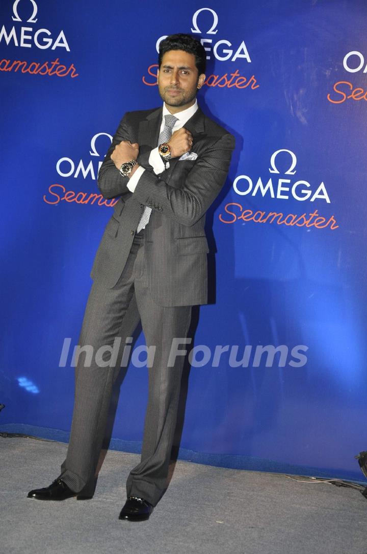 Abhishek Bachchan at Omega watch launch, JW Marriott, Mumbai. .