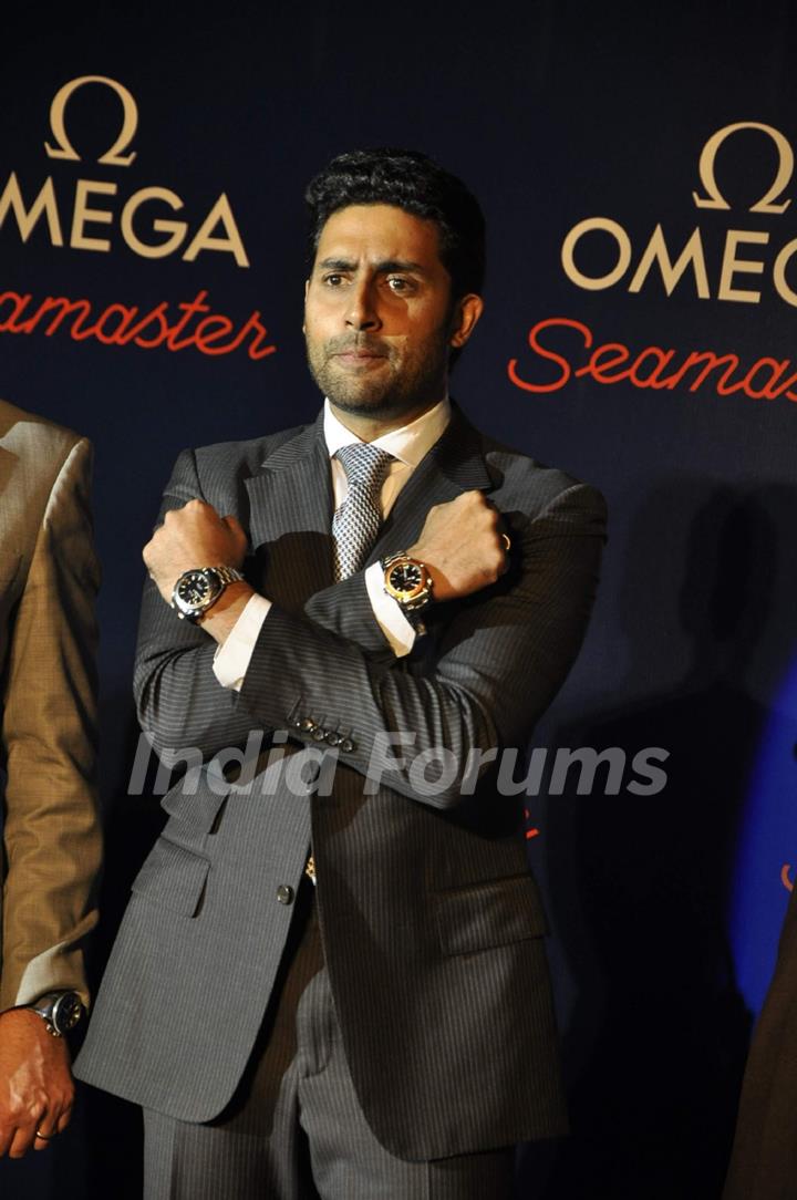 Abhishek Bachchan at Omega watch launch, JW Marriott, Mumbai. .