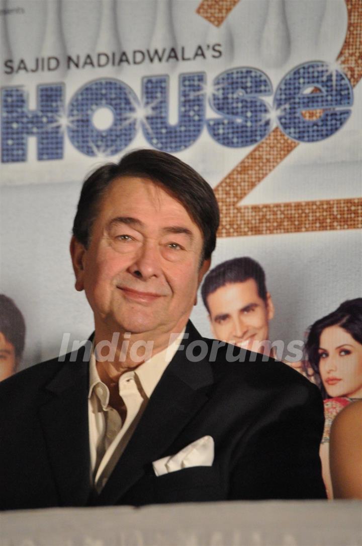 Randhir Kapoor at First look launch of 'Housefull 2'