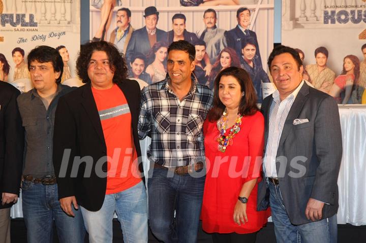 Sajid, Farah, Akshay, & Rishi Kapoor at First look launch of 'Housefull 2'