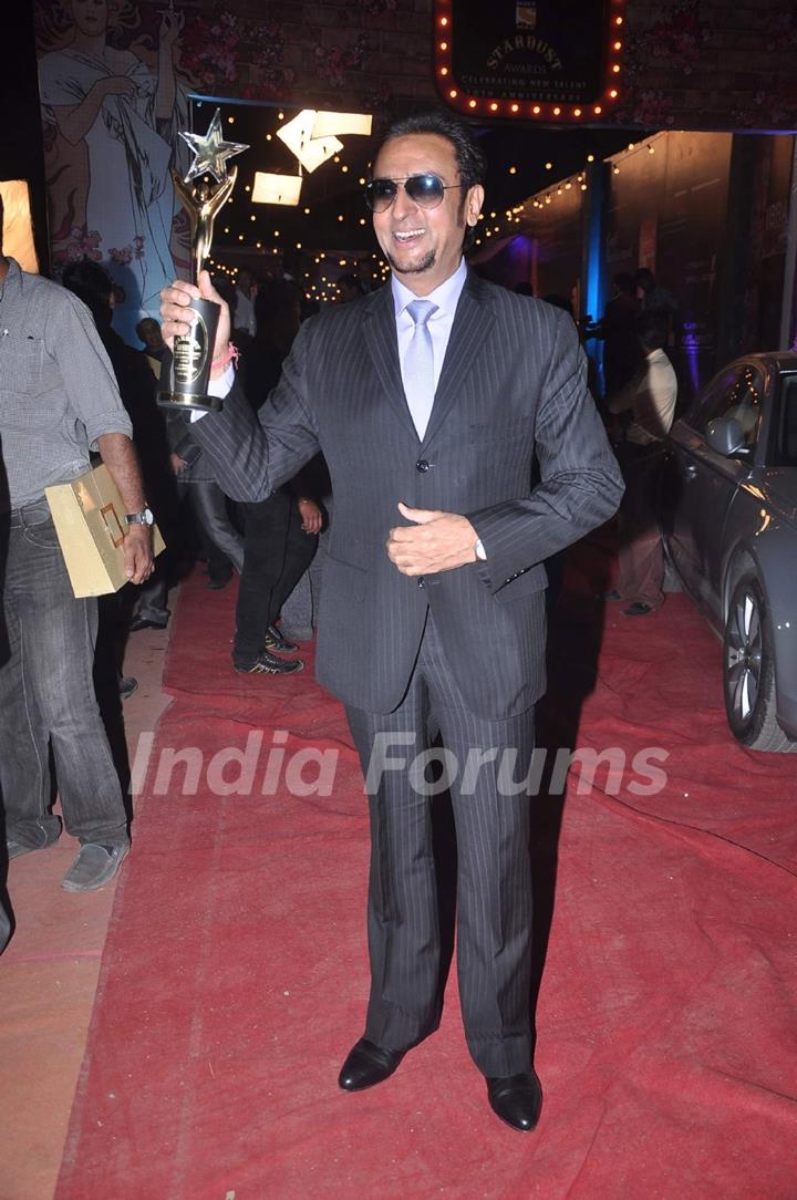 Gulshan Grover at Max Stardust Awards 2012 at Bhavans College Grounds in Mumbai