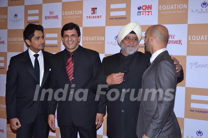 Celebs at Equation sports auction at Trident. .