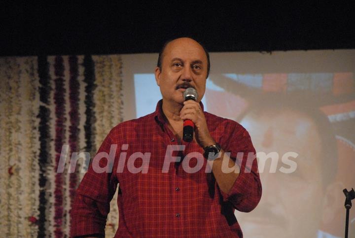 Chautha of Anupam Kher's late father Pushkarnath Kher at the ISKCON Temple in Juhu, Mumbai