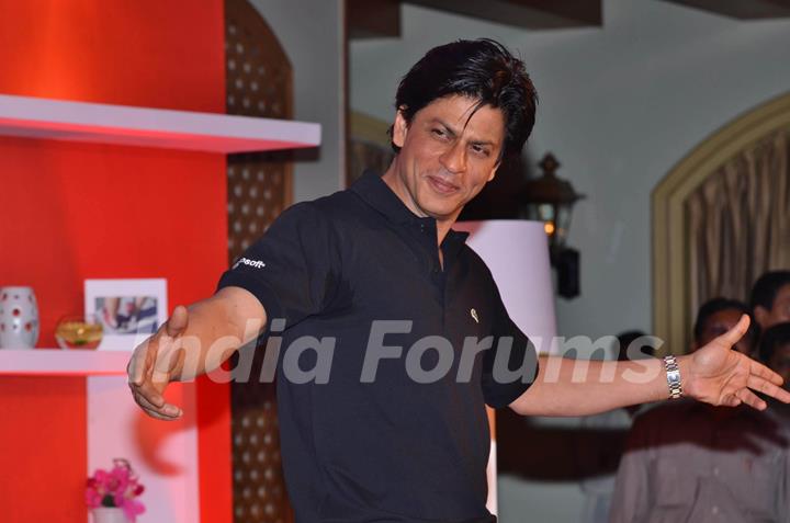 Shahrukh Khan at Don 2 Microsoft promotions at Taj Lands End. .