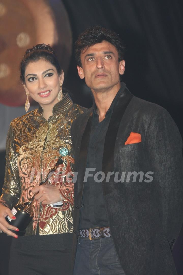 Yukta Mookhey & Rahul Dev at Kelvinator Gr8 Women Awards 2012 in Mumbai