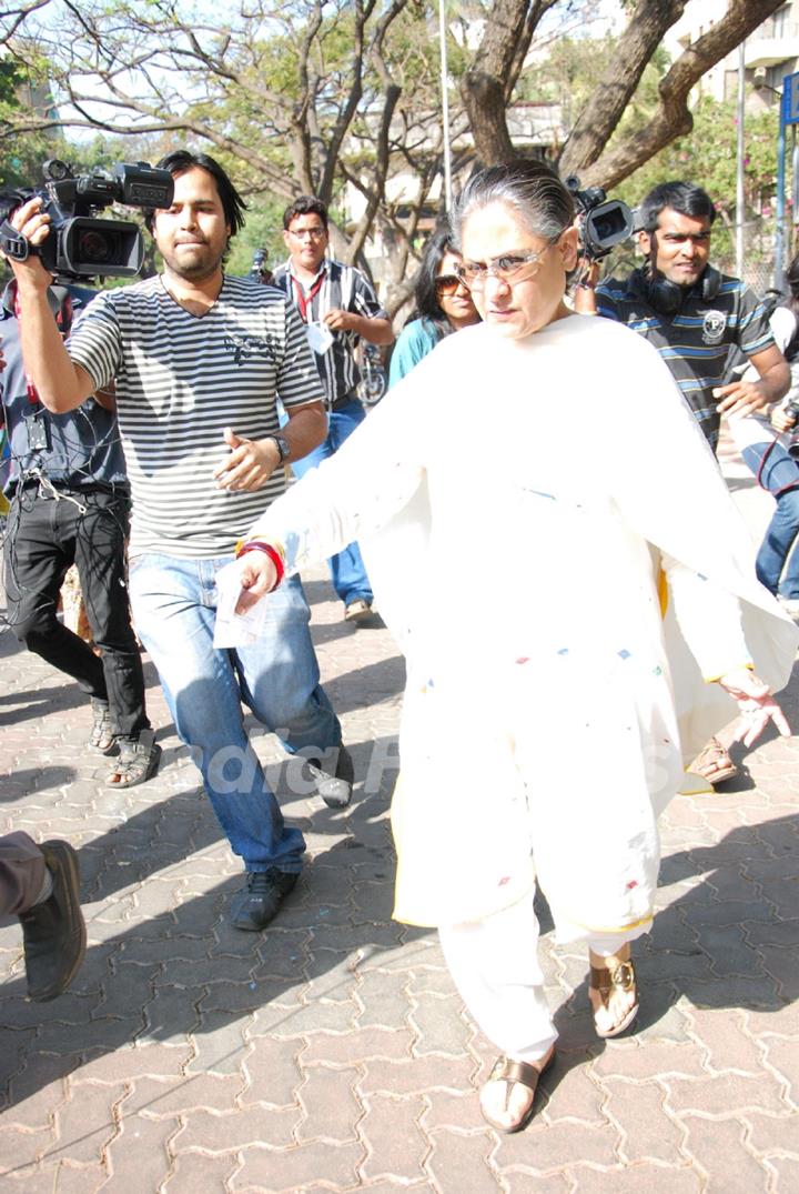 Celebs at voting for BMC elections in Mumbai