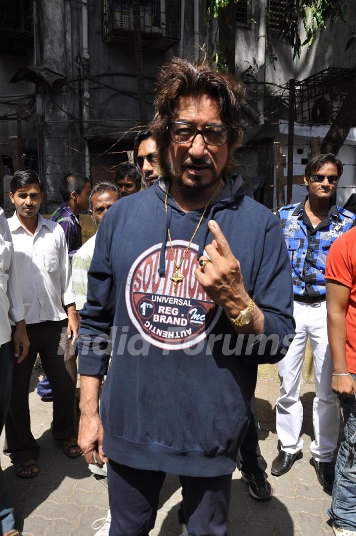 Celebs at voting for BMC elections in Mumbai