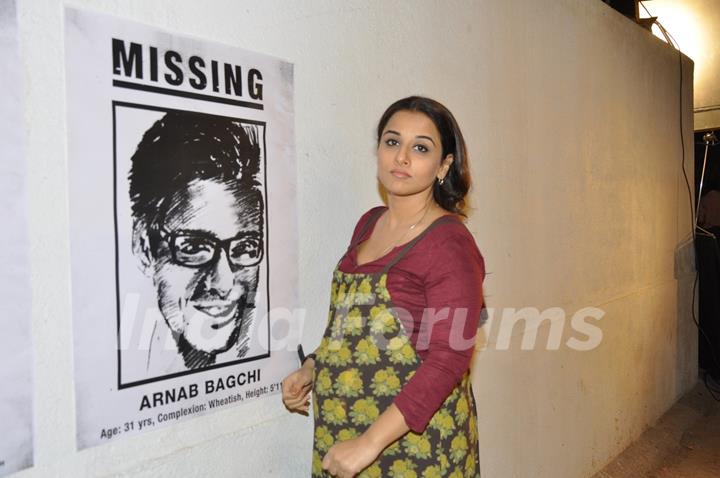 Vidya Balan promote Kahani on the sets of Uttran