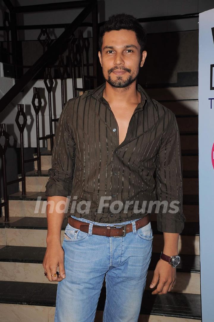 Randeep Hooda at Lavasa Women's drive event at IES. .