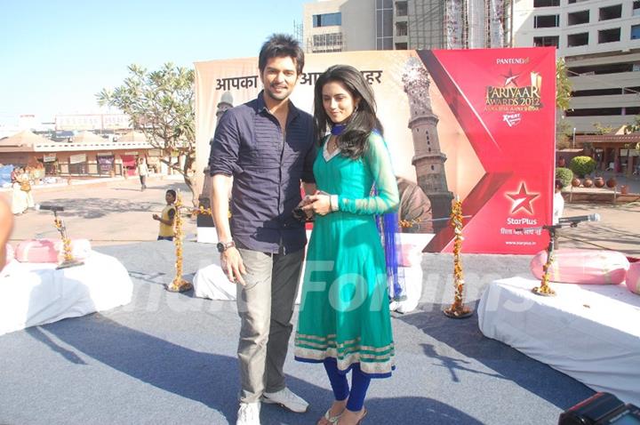 RaQesh Vashisth aka Aditya & Riddhi Dogra Vashisth aka Priya from Maryaada for Star Parivaar 2012