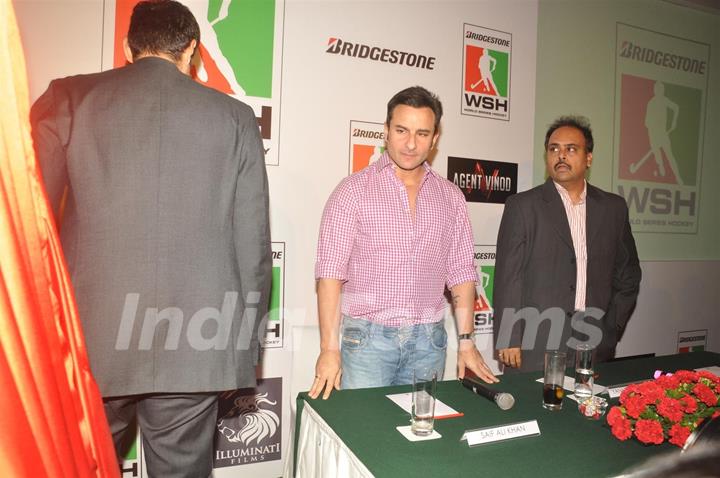 Saif Ali Khan at WSH Hockey press meet at Trident