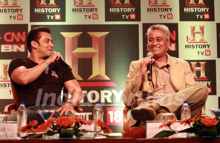 Salman Khan at the launch of HISTORY TV 18’s three initiatives in Mumbai