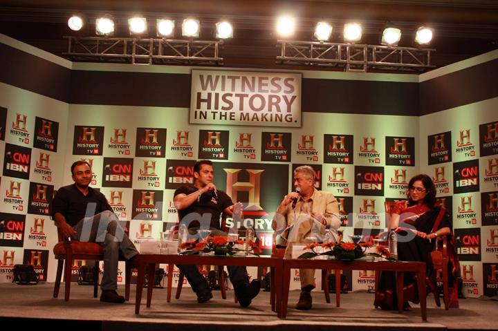 Salman Khan at the launch of HISTORY TV 18’s three initiatives in Mumbai