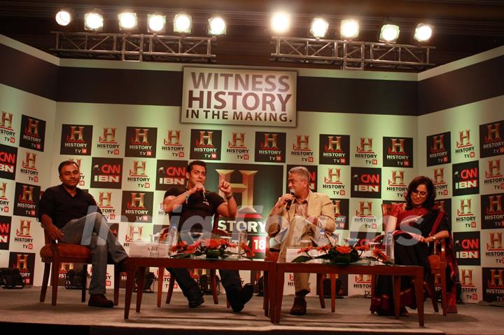 Salman Khan at the launch of HISTORY TV 18’s three initiatives in Mumbai