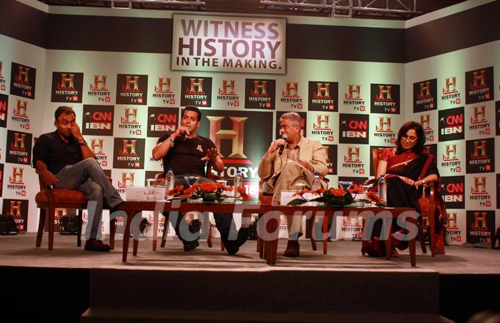 Salman Khan at the launch of HISTORY TV 18’s three initiatives in Mumbai