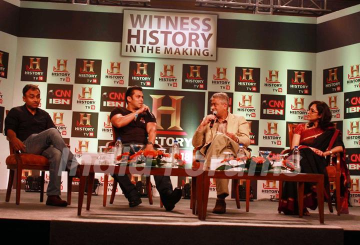 Salman Khan at the launch of HISTORY TV 18’s three initiatives in Mumbai