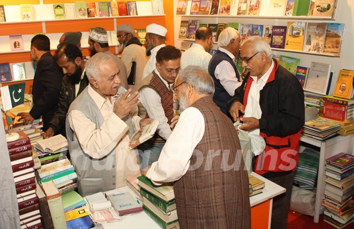 Pakistan books stall at the 20 th World Book Fair, in New Delhi on Saturday. .