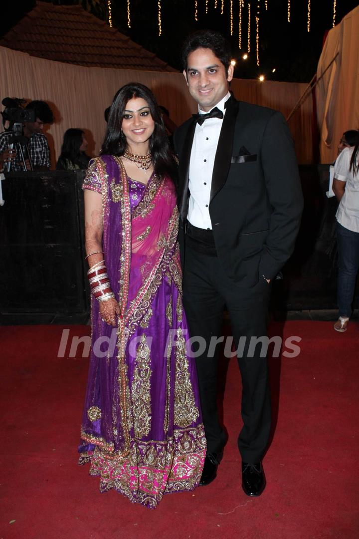 Vikas Kalantri's wedding reception. .