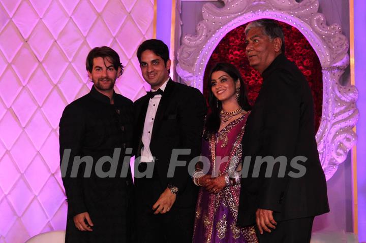 Neil Nitin Mukesh at Vikas Kalantri's wedding reception. .