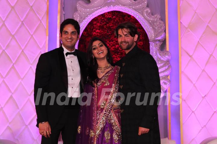 Neil Nitin Mukesh at Vikas Kalantri's wedding reception. .