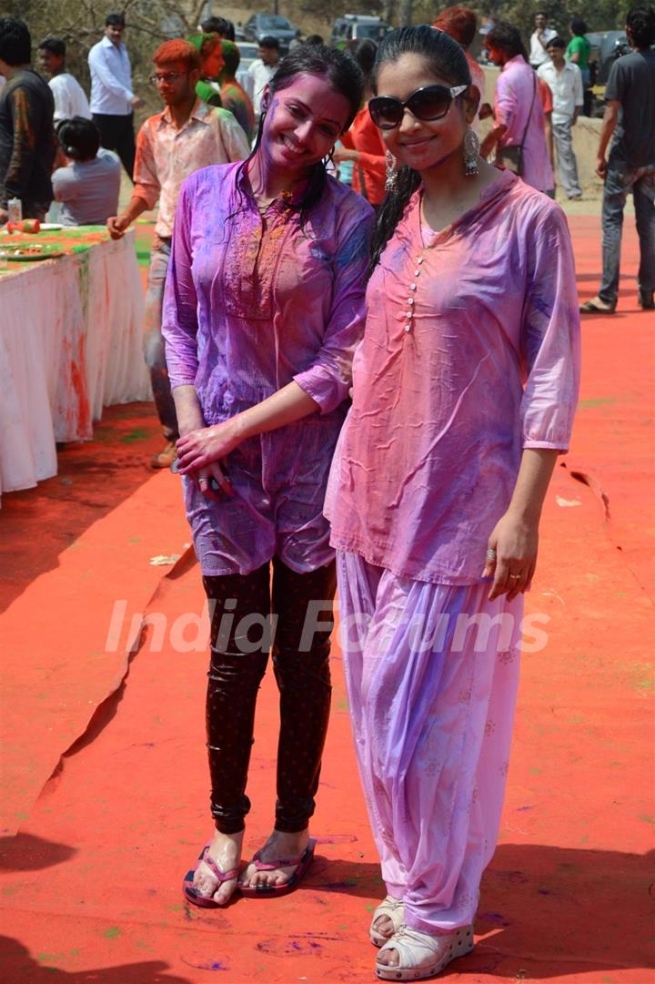 Colors Channel TV serials Artist celebrate Holi