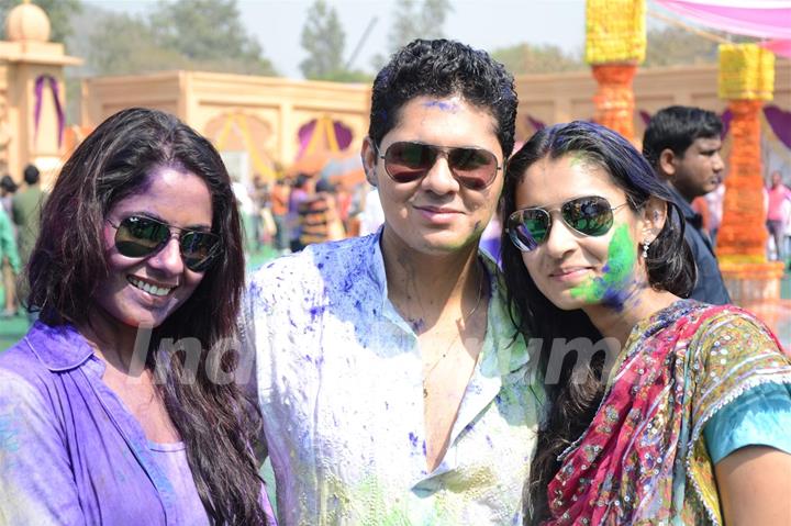 Colors Channel TV serials Artist celebrate Holi