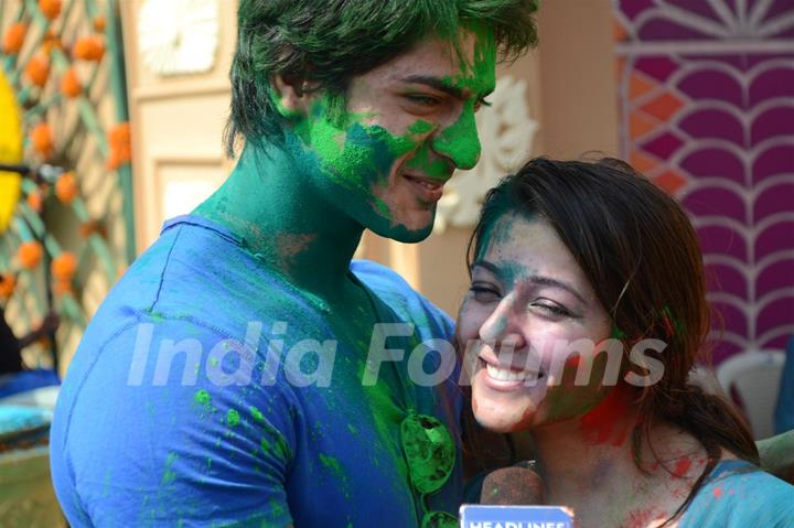 Colors Channel TV serials Artist celebrate Holi