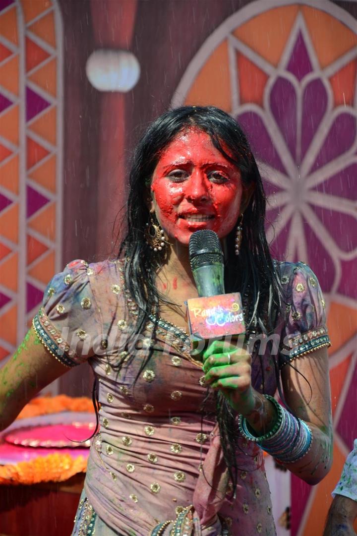 Colors Channel TV serials Artist celebrate Holi